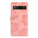 Google Pixel 7a Flower Embossing Pattern Leather Phone Case - Pink