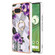 Google Pixel 7a Electroplating IMD TPU Phone Case with Ring - Purple Flower