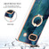 Google Pixel 7a Electroplating Marble Dual-side IMD Phone Case with Ring - Green 017
