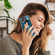 Google Pixel 7a Electroplating Marble Dual-side IMD Phone Case with Ring - Green 017