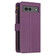 Google Pixel 7a 9 Card Slots Zipper Wallet Leather Flip Phone Case - Dark Purple