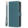 Google Pixel 7a 9 Card Slots Zipper Wallet Leather Flip Phone Case - Green Google Pixel 7a 9 Card Slots Zipper Wallet Leather Flip Phone Case - Green