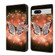 Google Pixel 7a Crystal 3D Shockproof Protective Leather Phone Case - Crystal Butterfly