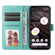 Google Pixel 7a Embossed Sunflower Leather Phone Case - Green