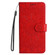 Google Pixel 7a Embossed Sunflower Leather Phone Case - Red
