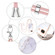 Google Pixel 7a Electroplating Marble Dual-side IMD Phone Case with Lanyard - White 006 Google Pixel 7a Electroplating Marble Dual-side IMD Phone Case with Lanyard - White 006