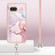 Google Pixel 7a Electroplating Marble Dual-side IMD Phone Case with Lanyard - Rose Gold 005