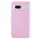 Google Pixel 7a Tricolor Stitching Horizontal Flip Leather Phone Case - Pink
