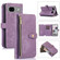 Google Pixel 7a Dream 9-Card Wallet Zipper Bag Leather Phone Case - Purple