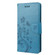 Google Pixel 7a Butterfly Flower Pattern Flip Leather Phone Case - Blue