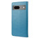 Google Pixel 7a Butterfly Flower Pattern Flip Leather Phone Case - Blue