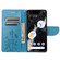 Google Pixel 7a Butterfly Flower Pattern Flip Leather Phone Case - Blue