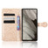 Google Pixel 7a Honeycomb Dot Texture Leather Phone Case - Gold Google Pixel 7a Honeycomb Dot Texture Leather Phone Case - Gold