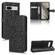 Google Pixel 7a Honeycomb Dot Texture Leather Phone Case - Black
