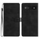 Google Pixel 7a Flower Butterfly Embossing Pattern Leather Phone Case - Black