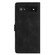 Google Pixel 7a Flower Butterfly Embossing Pattern Leather Phone Case - Black
