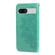 Google Pixel 7a 7-petal Flowers Embossing Leather Phone Case - Green