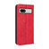 Google Pixel 7a Magnetic Buckle Retro Texture Leather Phone Case - Red