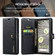 Google Pixel 7a DG.MING Crazy Horse Texture Detachable Magnetic Leather Phone Case - Black