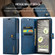 Google Pixel 7a DG.MING Crazy Horse Texture Detachable Magnetic Leather Phone Case - Blue