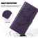 Google Pixel 7a Embossed Butterfly Flip Leather Phone Case - Dark Purple