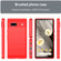 Google Pixel 7a Brushed Texture Carbon Fiber TPU Phone Case - Red