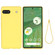 Google Pixel 7a Pure Color Liquid Silicone Shockproof Phone Case - Yellow