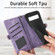 Google Pixel 7A Geometric Zipper Wallet Side Buckle Leather Phone Case - Purple