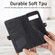 Google Pixel 7A Geometric Zipper Wallet Side Buckle Leather Phone Case - Black