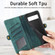 Google Pixel 7A Geometric Zipper Wallet Side Buckle Leather Phone Case - Green
