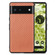 Google Pixel 6 Carbon Fiber Texture Leather Back Cover Phone Case - Brown