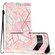 Google Pixel 6 Colored Drawing Leather Phone Case - Pink Marble