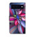 Google Pixel 6 Crystal 3D Shockproof Protective Leather Phone Case - Colorful Flower
