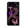 Google Pixel 6 Crystal 3D Shockproof Protective Leather Phone Case - Purple Flower Butterfly