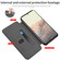 Google Pixel 6 Integrated Voltage Retro Texture Magnetic Leather Case with Card Slot & Holder - Black