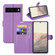 Google Pixel 6 Litchi Texture Horizontal Flip Protective Case with Holder & Card Slots & Wallet - Purple