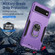 Google Pixel 6 Pioneer Armor Heavy Duty PC + TPU Holder Phone Case - Purple + Black