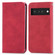 Google Pixel 6 Retro Skin Feel Business Magnetic Horizontal Flip Leather Case With Holder & Card Slots & Wallet & Photo Frame - Red