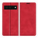 Google Pixel 6 Retro-skin Business Magnetic Suction Leather Case with Holder & Card Slots & Wallet - Red
