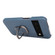 Google Pixel 6 Ring Holder Litchi Texture Genuine Leather Phone Case - Blue