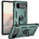 Google Pixel 6 Shockproof TPU + PC Protective Case with 360 Degree Rotating Holder - Dark Green