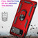 Google Pixel 6 Shockproof TPU + PC Protective Case with 360 Degree Rotating Holder - Red