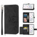 Google Pixel 6 Skin-feel Flowers Embossed Wallet Leather Phone Case - Black