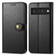 Google Pixel 6 Solid Color Leather Buckle Phone Case - Black