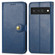 Google Pixel 6 Solid Color Leather Buckle Phone Case - Blue