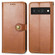 Google Pixel 6 Solid Color Leather Buckle Phone Case - Brown
