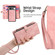 Google Pixel 6 Zipper Wallet Detachable MagSafe Leather Phone Case - Pink
