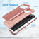 Google Pixel 6 Pro 3 in 1 Shockproof PC + Silicone Protective Phone Case - Rose Gold