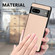 Google Pixel 6 Pro Carbon Fiber Texture Leather Back Cover Phone Case - Khaki