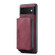 Google Pixel 6 Pro JEEHOOD Magnetic Zipper Horizontal Flip Phone Leather Case - Red